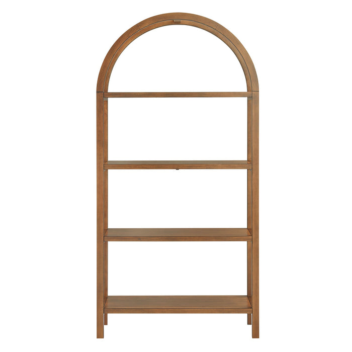 Vexley 72 Inch Large Arched Bookshelf
