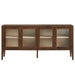 Modway Nell 72" Glass Door Sideboard Storage Display Cabinet - Features