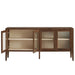 Modway Nell 72" Glass Door Sideboard Storage Display Cabinet - Installation View