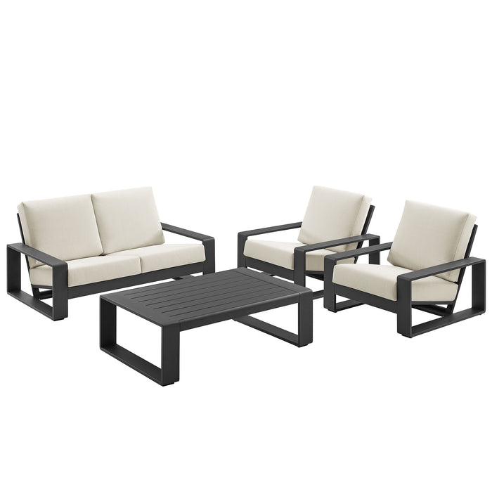 Lirienne 4-Piece Outdoor Patio Aluminum Furniture Set