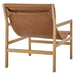Modway Sonora Leather Sling Chair Living Room Furniture - Dimensions