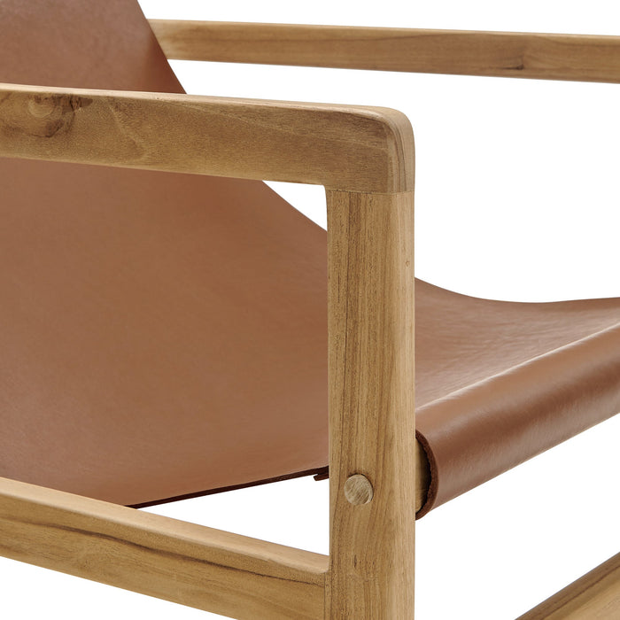Modway Sonora Leather Sling Chair Living Room Furniture - View 9