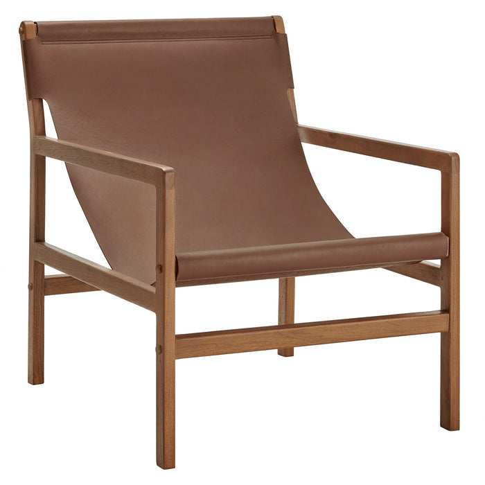 Modway Sonora Leather Sling Chair Living Room Furniture - View 19