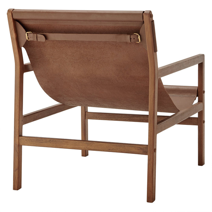 Modway Sonora Leather Sling Chair Living Room Furniture - View 15