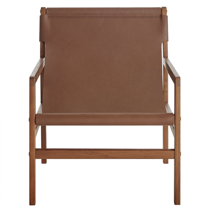 Modway Sonora Leather Sling Chair Living Room Furniture - View 16