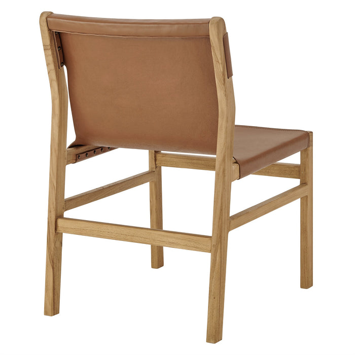 Modway Sonora Leather Dining Side Chair - Dimensions