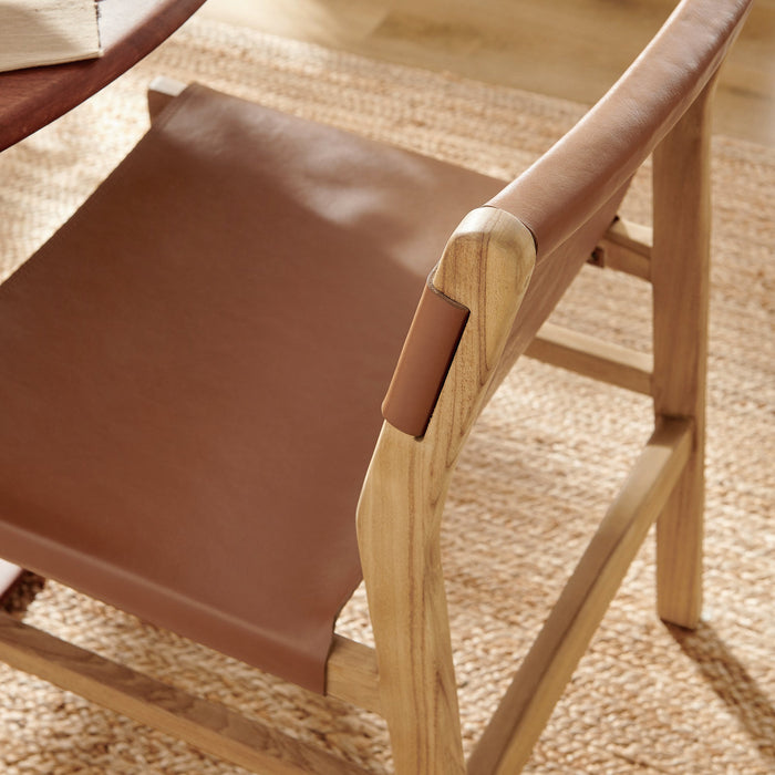 Modway Sonora Leather Dining Side Chair - Close-Up