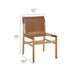 Modway Sonora Leather Dining Side Chair in Brown - Detail View