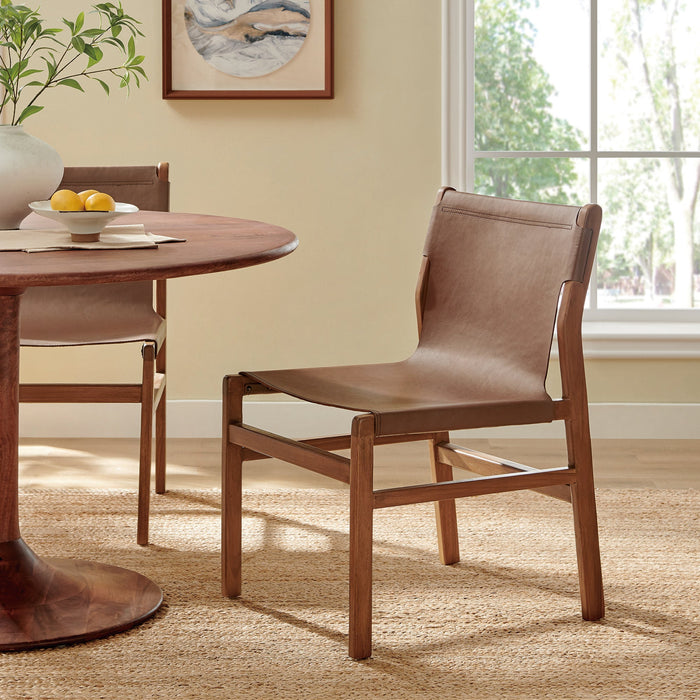 Modway Sonora Leather Dining Side Chair - View 10