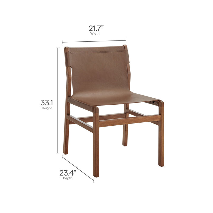 Modway Sonora Leather Dining Side Chair - View 12