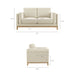 Modway Roscoe 63 inch Upholstered Loveseat Living Room Furniture - View 12