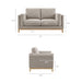 Modway Roscoe 63 inch Upholstered Loveseat Living Room Furniture - View 30