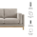 Modway Roscoe 63 inch Upholstered Loveseat Living Room Furniture - View 29