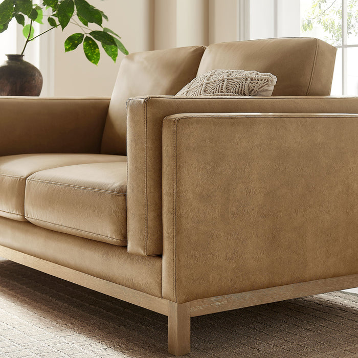 Modway Roscoe 63 inch Upholstered Loveseat Living Room Furniture - Lifestyle View
