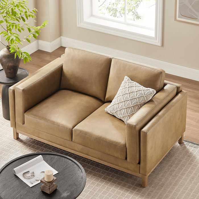 Modway Roscoe 63 inch Upholstered Loveseat Living Room Furniture - Close-Up