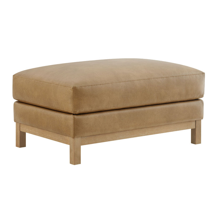 Modway Roscoe Upholstered Ottoman Living Room Furniture in Brown