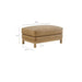 Modway Roscoe Upholstered Ottoman Living Room Furniture in Brown - Detail View