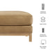Modway Roscoe Upholstered Ottoman Living Room Furniture in Brown - Side View