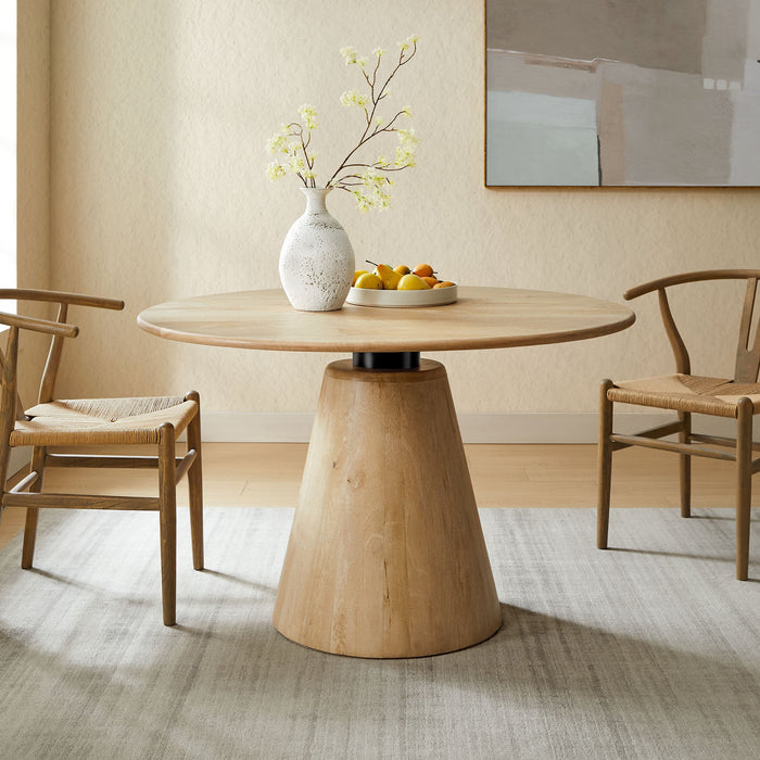 Sabelle 47" Round Wood Dining Table
