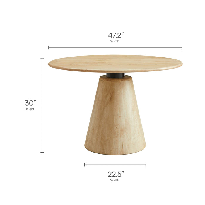 Sabelle 47" Round Wood Dining Table