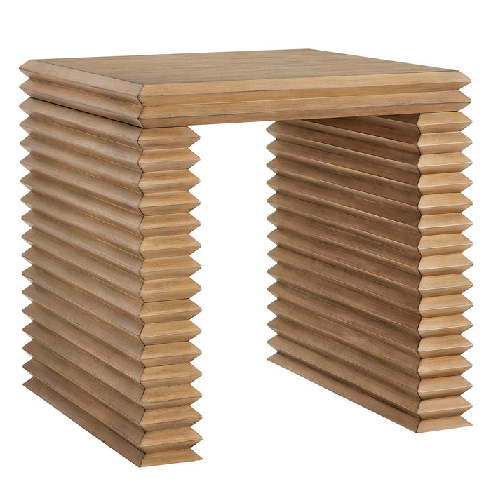 Canto Square 24" Stacked Design End Table