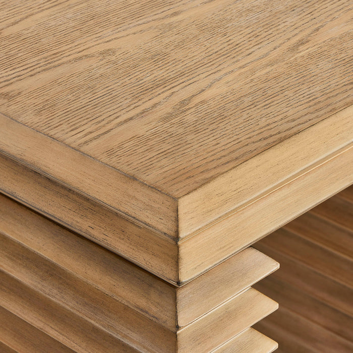 Canto Square 24" Stacked Design End Table