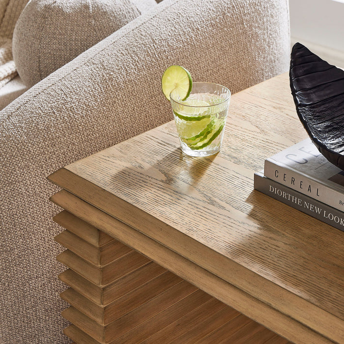 Canto Square 24" Stacked Design End Table