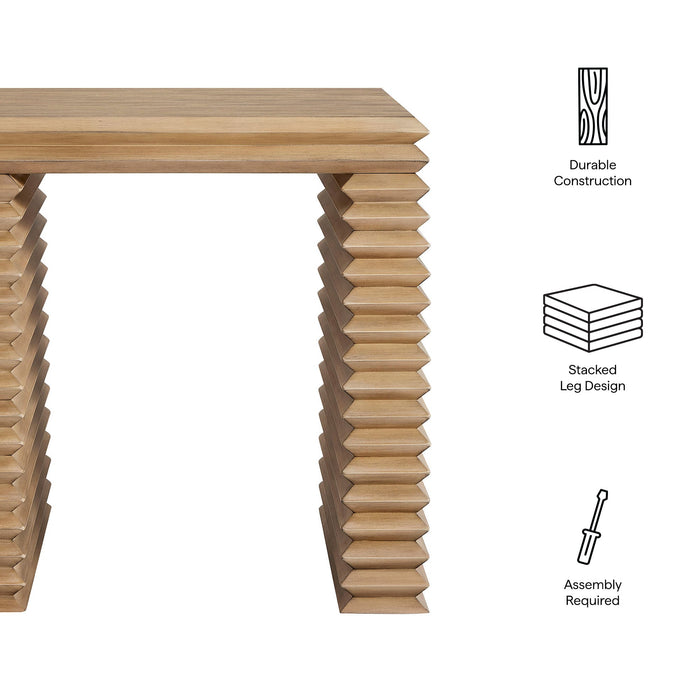Canto Square 24" Stacked Design End Table