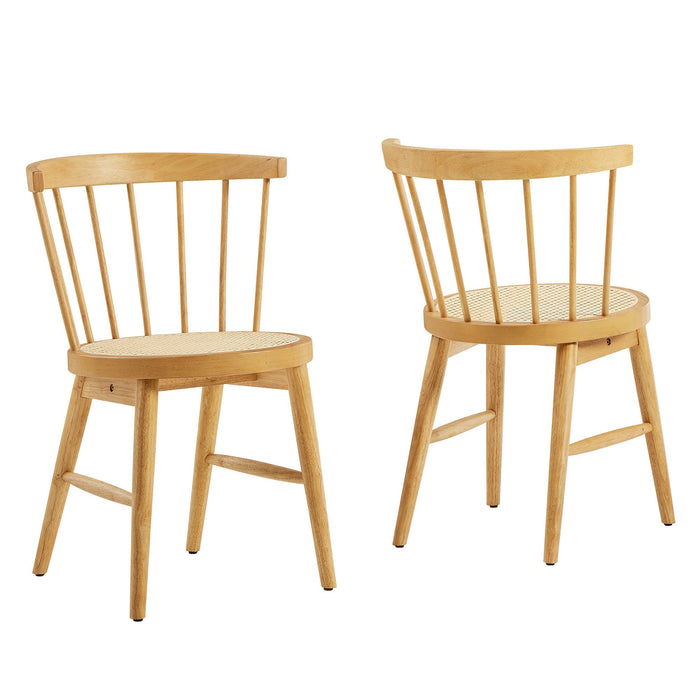 Lykke Curved Spindle Back Dining Chairs Set of 2