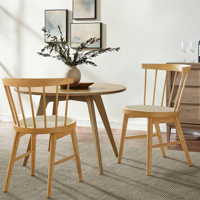 Lykke Curved Spindle Back Dining Chairs Set of 2