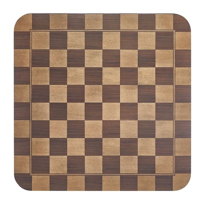 Oscar 36 Inch Square Checkered Dining Table