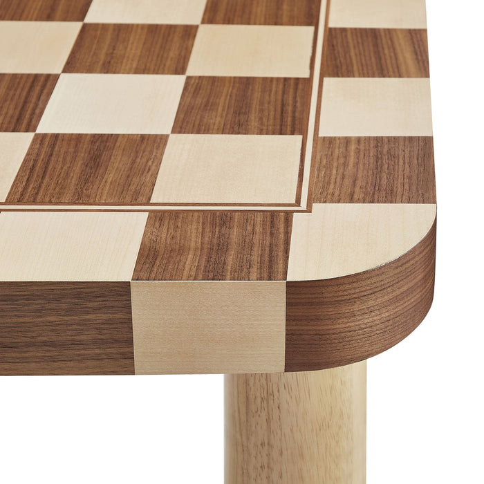 Oscar 36 Inch Square Checkered Dining Table
