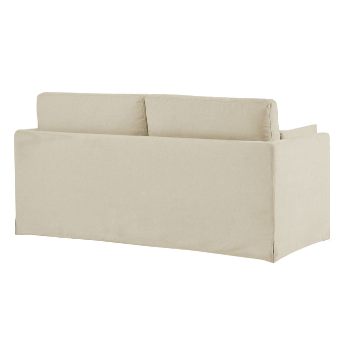 Wellfleet Slipcovered Linen-Blend Loveseat Linen