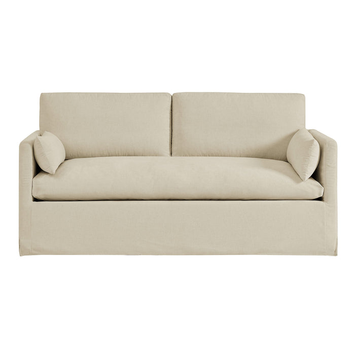 Wellfleet Slipcovered Linen-Blend Loveseat Linen