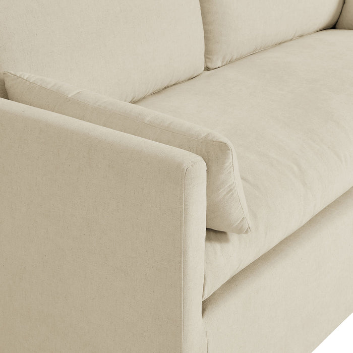 Wellfleet Slipcovered Linen-Blend Loveseat Linen