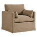 Wellfleet Slipcovered Linen-Blend Armchair Almond