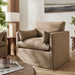 Wellfleet Slipcovered Linen-Blend Armchair Almond