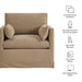 Wellfleet Slipcovered Linen-Blend Armchair Almond
