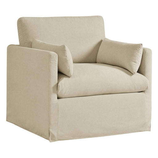 Wellfleet Slipcovered Linen-Blend Armchair Linen