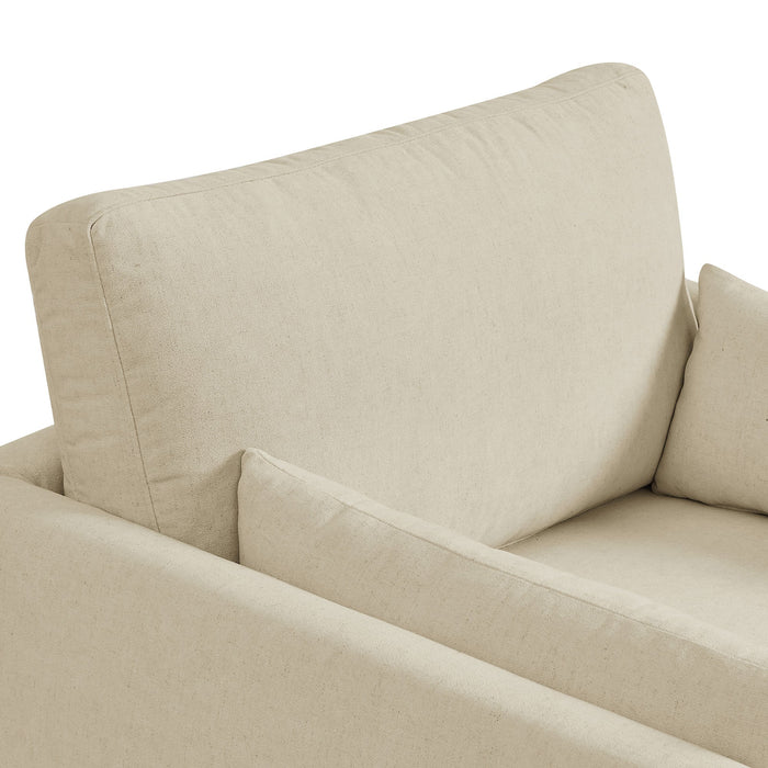 Wellfleet Slipcovered Linen-Blend Armchair Linen