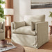 Wellfleet Slipcovered Linen-Blend Armchair Linen