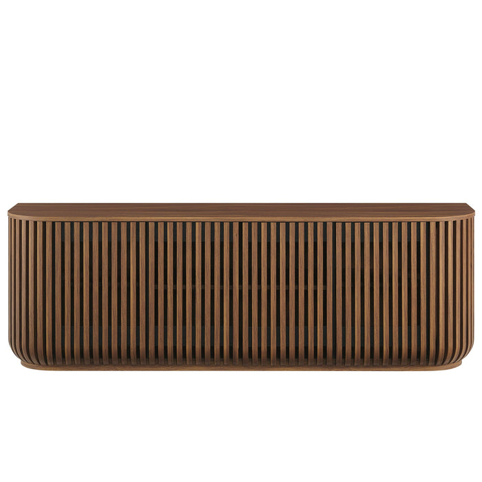 Fortitude 75" Curved Sideboard Storage Cabinet