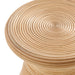 Modway Tavi Hourglass Natural Rattan Round Side Table Living Room Furniture - Features