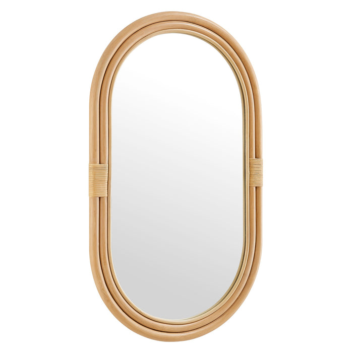 Corsica Oval Rattan Wall Mirror