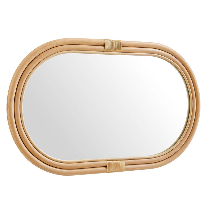 Corsica Oval Rattan Wall Mirror