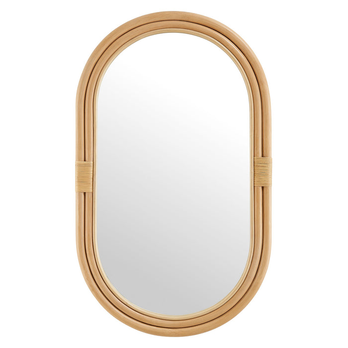 Corsica Oval Rattan Wall Mirror