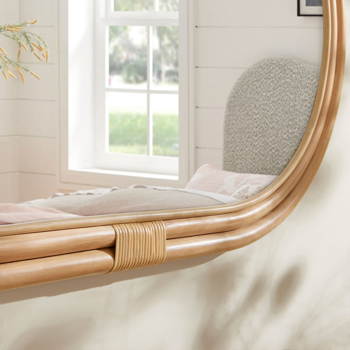 Corsica Oval Rattan Wall Mirror