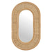 Modway Sovana Oval Rattan Wall Mirror Living Room Furniture - Dimensions