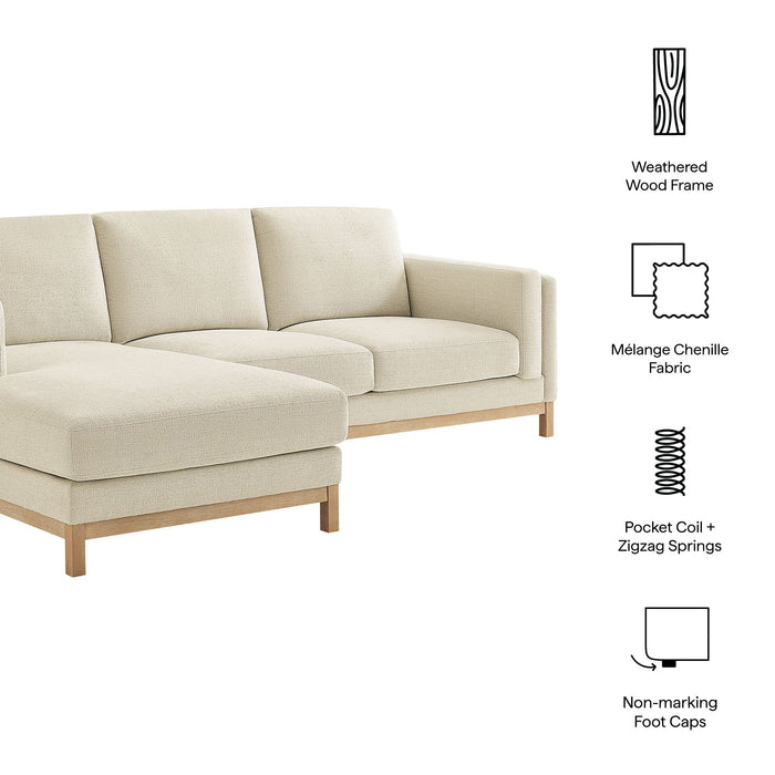 Roscoe Left-Facing Upholstered Sectional Sofa with Chaise