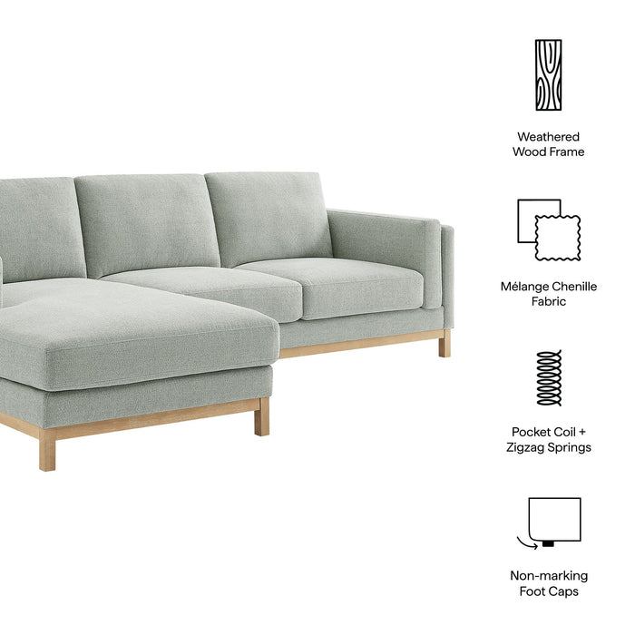Roscoe Left-Facing Upholstered Sectional Sofa with Chaise